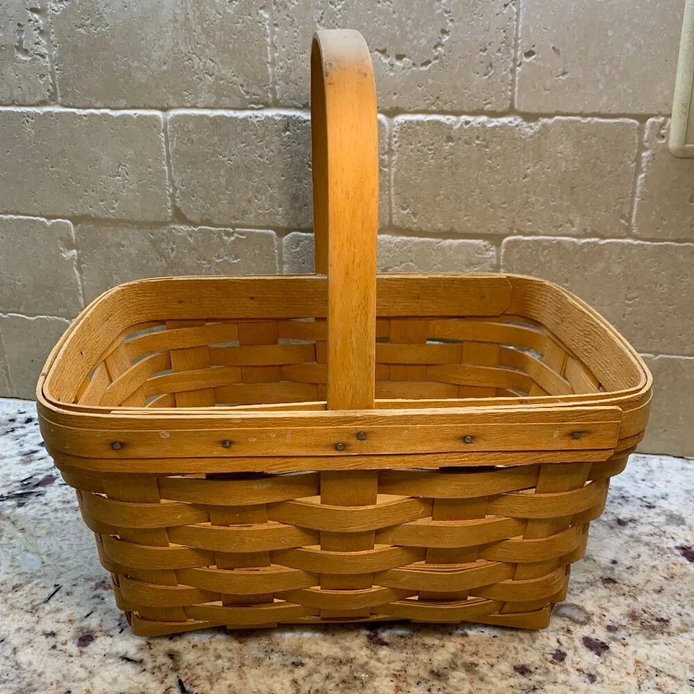 Longaberger Basket with liner Vintage 1997 Handwoven